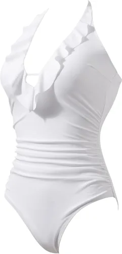 Vista 50 de SUUKSESS Traje de baño sexy de una pieza con volantes y control de abdomen para mujer