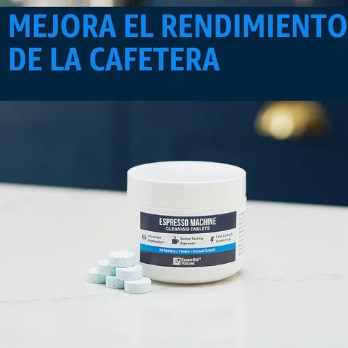 Vista 5 de Essential Values - Pastillas de limpieza para máquina de café expreso (30 unidades), compatibles con Breville Barista Express, Gaggia, Delonghi