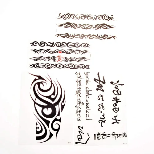 Vista 6 de PowerTRC Calcomanías temporales de tatuaje, 16 hojas de tatuajes para hombres y mujeres, tatuajes para Halloween, fiestas, festivales. Diseños