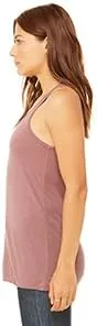 Vista 3 de Bella Canvas - Camiseta sin mangas ligera con espalda cruzada para mujer