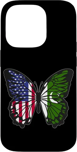 Vista 17 de Pakistani Roots USA Pakistan Mix Butterfly Pakistan Heritage Case for iPhone 17