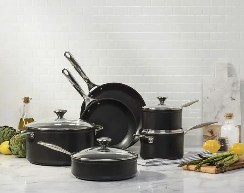Vista 3 de Le Creuset Juego de utensilios de cocina antiadherentes endurecidos, 10 uds.