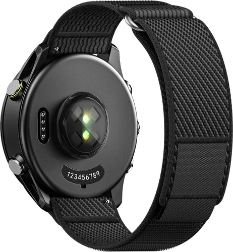 Vista 9 de ANCOOL Correa de nylon para reloj Compatible con Garmin Vivoactive 5/6/3/Forerunner 245/165/55, Correa de reloj de liberación rápida de 20mm