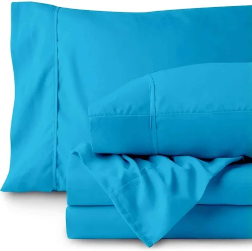 Vista 23 de 500TC Hoja de Super Calidad Ropa De Cama fija 100% algodón egipcio 4pc Set 24" pulgadas bolsillo extra profundo