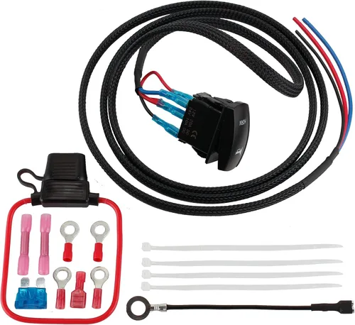Vista 3 de Kit de bocina FARBIN para ATV con interruptor basculante, luz LED y arnés, compatible con ATV, UTV, RZR, lado a lado, Dune Buggy, Sportsman, Sand