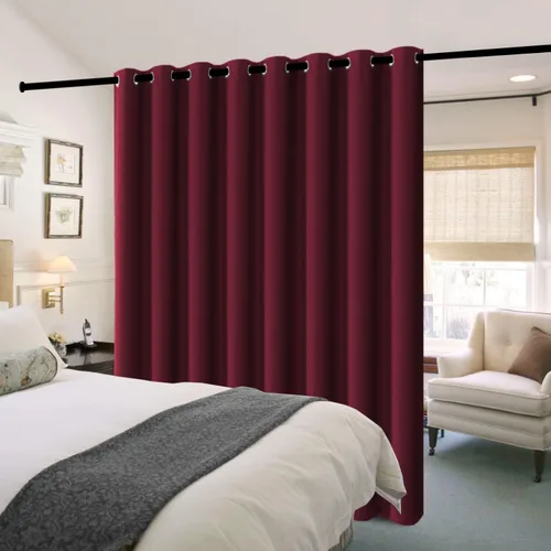 Vista 2 de H.VERSAILTEX Cortinas de patio 100% opacas, con aislamiento térmico para puertas correderas, paneles de ventana extra anchos, cortinas de bloqueo