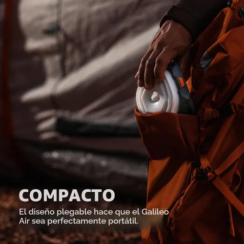 Vista 7 de NEBO Galileo - Linterna plegable de aire, 6 modos de luz, duradera, potente linterna con gancho para colgar para acampar y uso al aire libre, 500
