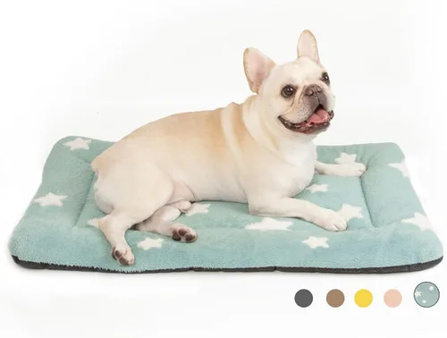 Vista 38 de Mora Pets - Cama para gatos de interior lavable, almohadilla antideslizante para jaula de perros, linda cama para perros con estrellas para perros