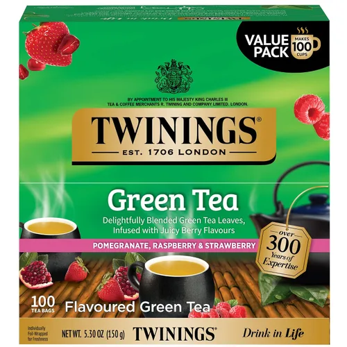 Vista 145 de Twinings Bolsas de té negro Blackcurrant Breeze envueltas individualmente, 20 unidades (paquete de 1), dulce, sabor picante, con cafeína, disfruta