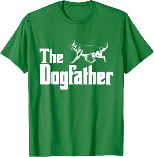 Vista 4 de The Dogfather Pastor Alemán - Camiseta de regalo divertida, Negro, S