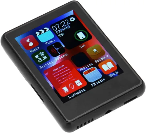 Vista 8 de Reproductor MP3 Bluetooth con completo, reproductor de música estéreo de alta fidelidad con radio FM, libro electrónico, grabación, dispositivo