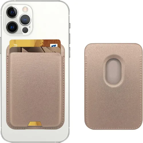 Vista 20 de Cartera magnética iLodn compatible con MagSafe para iPhone 17 16 15 14 13 12 Pro Max Air Plus, tarjetero Mag 3 Safe adhesivo para accesorios