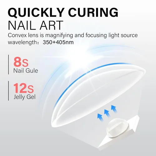 Vista 3 de AILLSA Mini luz UV para uñas, lámpara LED de mano para uñas, pequeña lámpara de uñas de gel, portátil, de secado rápido, inalámbrica para regalo