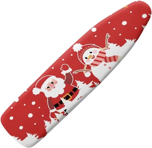 Vista 28 de Funda para tabla de planchar con diseño de estrellas y bandera estadounidense con borde elástico y acogedor bolsillo para la nariz, resistente al