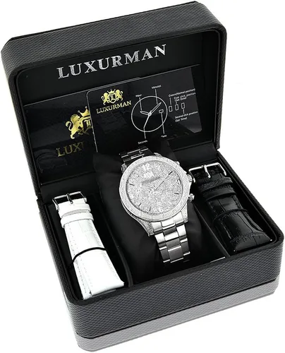 Vista 4 de Reloj de diamantes para hombre 0.5ctw de diamantes Liberty, Cronógrafo
