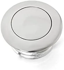 Vista 2 de Krator® - Corcholata para el tanque de gasolina, a rosca, cromado, con función de apertura automática, ventilado, para Harley Davidson (1982-2010)
