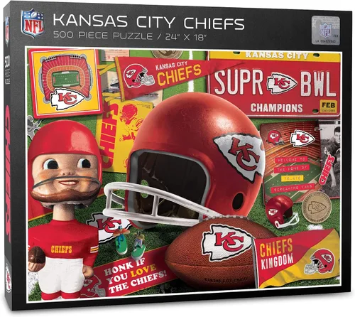 Vista 19 de YouTheFan - Rompecabezas serie retro NFL, 500 piezas
