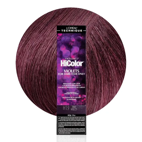 Vista 11 de L'Oréal Technique HiColor Violet & Blacks Permanent Hair Color - Anti-Breakage Ceramide R Complex, Multi-Lift with No Brassiness, For Dark Bases