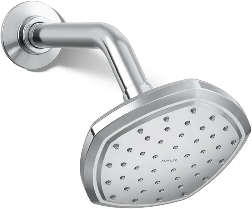 Vista 17 de Kohler 27051-SN Occasion® Cabezal de lluvia de una sola función de 8", 2.5 gpm, níquel pulido Níquel pulido vibrante