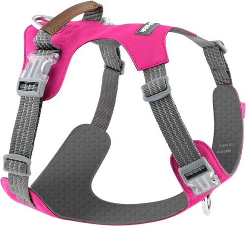 Vista 10 de Arnés para perro sin tirones – Arnés reflectante ajustable de nylon para perros pequeños, medianos y grandes, arnés de entrenamiento a prueba