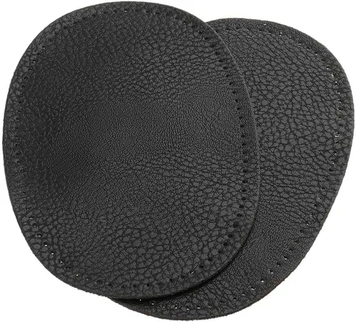 Vista 3 de BeeSpring 2 Piezas De Cuero Pu Parche Coser En Parches Repir Codo Rodilla Para Ropa Accesorios De Ropa - Negro