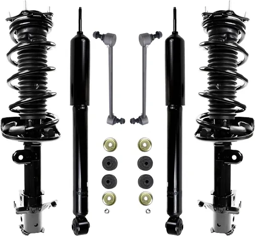 Vista 30 de Detroit Axle - Kit de puntales delanteros de 6 piezas para Ford Escape 2014-2019, 2 puntales y muelles helicoidales, 2 enlaces de barra
