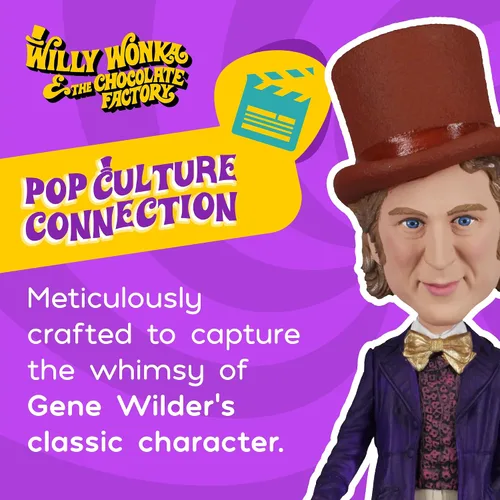 Vista 2 de Royal Bobbles Willy Wonka & The Chocolate Factory - 8.9 pulgadas de alto - Estatua coleccionable de Bobblehead
