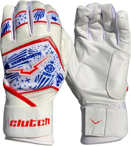 Vista 7 de Guantes Clutch Sports Apparel Unapologetic Pro Series, de cuero Cabretta, diseño para todo clima para béisbol y sóftbol, ajuste acolchado y elegante