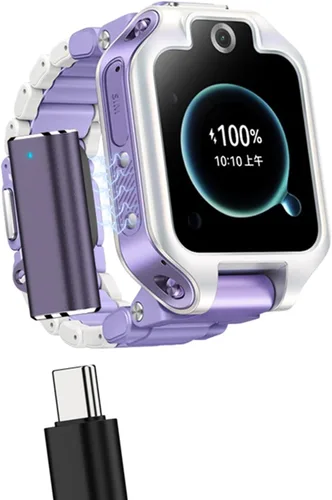 Vista 2 de Charging Adapters for Smartwatches Fitness Trackers Aluminum Alloy Construction Secure Stable Power Transfer Silver