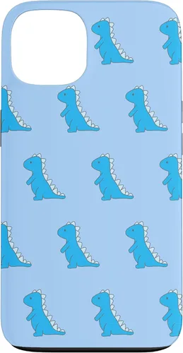 Vista 7 de Dinosaur T Rex Phone Case Cute Blue Cartoon Pattern Case for iPhone 17