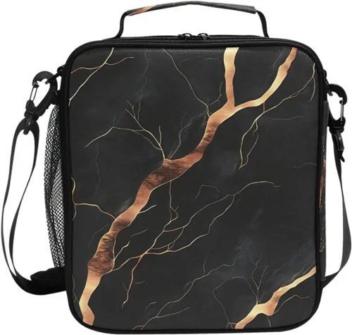 Vista 13 de Pfrewn Lonchera de dinosaurio, alfabetos con dinosaurios, bolsa de almuerzo aislada, reutilizable, enfriadora, bolsas de preparación de comidas