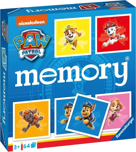 Vista 4 de Ravensburger Juego de memoria de Paw Patrol - Pares de fotos a juego para niños a partir de 3 años - Juguete educativo para niños de 3 años