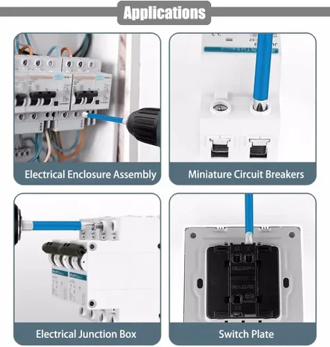 Vista 6 de Juego de 10 puntas de destornillador de impacto magnético FPH2, brocas FPH2 de 2.559 in y 4.331 in para electricista, brocas de cabeza ranurada