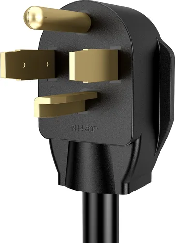 Vista 5 de ACKING Adaptador de soldador de 1.5 pies, cable generador de 4 clavijas, NEMA 14-30P a 3 clavijas, 6-50R, 240V, secador de soldador, adaptador