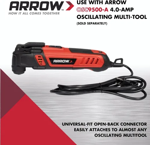 Vista 5 de Arrow OSC101VP-3 - Paquete variado de cuchillas oscilantes multimateriales para tuberías de cobre, madera, PVC, paneles de yeso, universal, se