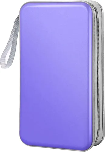 Vista 8 de Funda para CD, capacidad 80, con función atril, para almacenamiento de DVD, VCD y Blu-ray (Blanco)