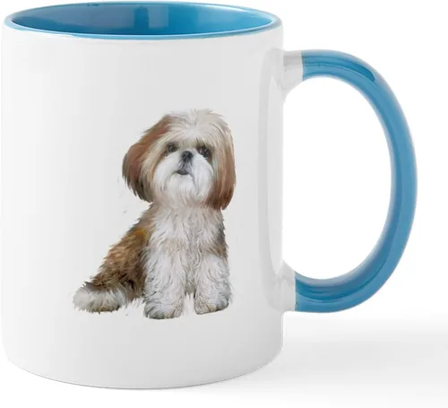 Vista 36 de CafePress Angel Shih Tzu In Clouds Taza de café de cerámica de 11 oz (11.0 fl oz)
