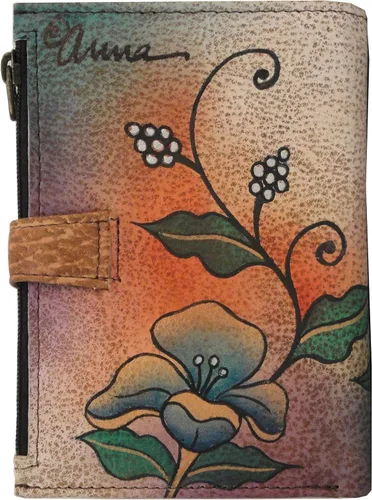 Vista 2 de Anna by Anuschka Cartera de mujer pintada a mano de cuero genuino para mujer