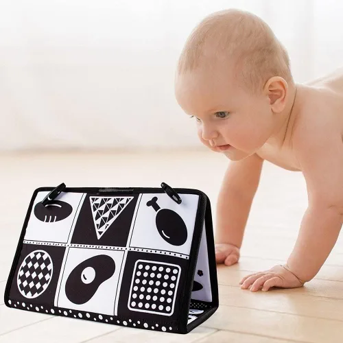 Vista 4 de teytoy Espejo para el tiempo boca abajo, juguetes para bebés recién nacidos de 0 a 3 meses, para el desarrollo del cerebro, espejo de bebé, tiempo