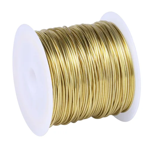 Vista 7 de Alambre de joyería de 492 pies, calibre 32, resistente al deslustre, rollo de alambres de cobre para cuentas a granel para manualidades DIY, Bronce