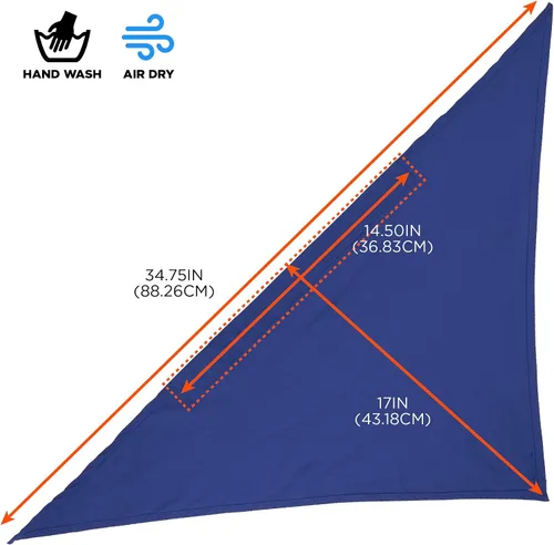 Vista 6 de Ergodyne Chill-Its 6710 Pañuelo triangular para cabeza, para refrigeración por evaporación.