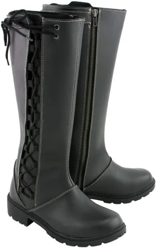 Vista 18 de Milwaukee Leather Botas de Motociclista de Cuero para Mujer de Rodilla a Altura de la Pierna Colección Premium MBL