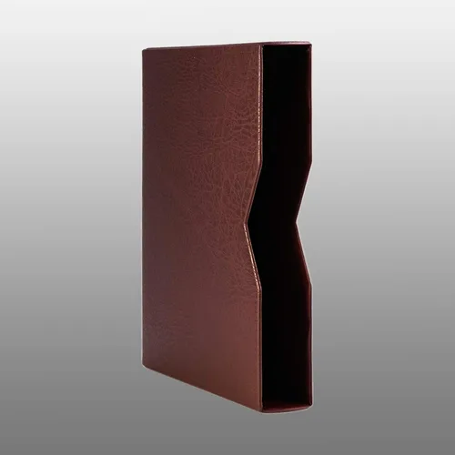 Vista 6 de Prophila stockbook 60 Lados blancos Acolchado con estuche rojo
