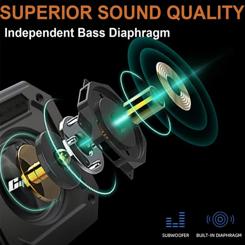 Vista 5 de BIRDIE79 Paquete de 2 altavoces Bluetooth para carrito de golf Estéreo de 30 W Montaje magnético IPX7 impermeable Resistente y a prueba