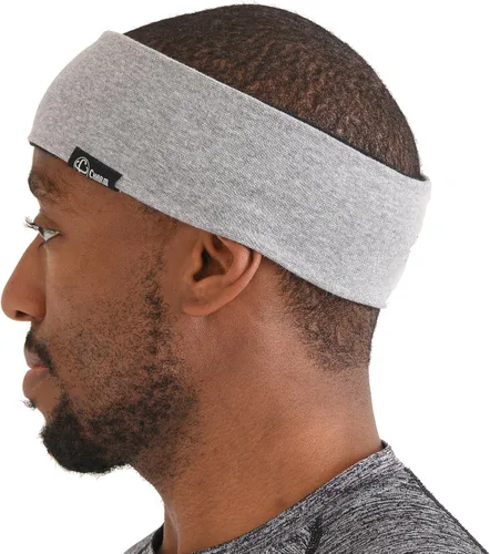 Vista 7 de Diadema deportiva para hombre que absorbe el sudor, algodón absorbente reversible, fabricado en Japón