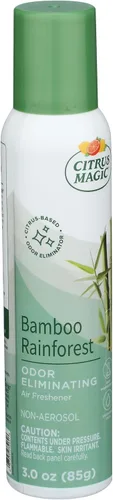 Vista 2 de Citrus Magic Spray ambientador que elimina olores, bosque lluvioso de bambú, 3 onzas, paquete de 3