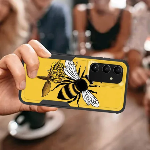 Vista 281 de Funda para Galaxy A14 5G, resistente de doble capa híbrida de policarbonato duro, goma suave, a prueba de golpes, funda protectora resistente