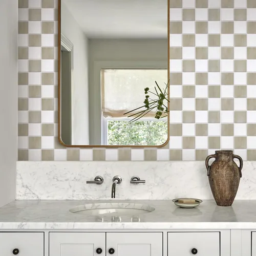 Vista 7 de Commomy 10 azulejos 3D mate para despegar y pegar de 11.8 x 11.8 pulgadas, ultraligeros de PVC, cuadrados, para despegar y pegar para cocina