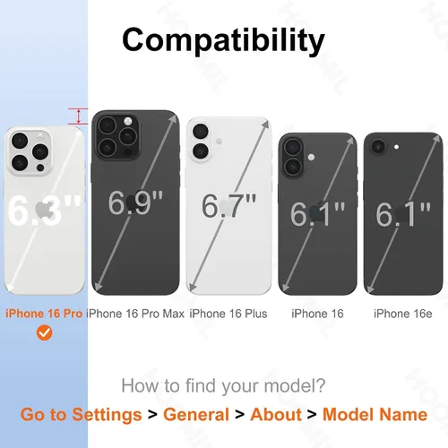 Vista 169 de HOOMIL Funda para iPhone 7 Plus/iPhone 8 Plus de 5.5 Pulgadas, sin amarillamiento, protección contra caídas, cubierta trasera dura transparente
