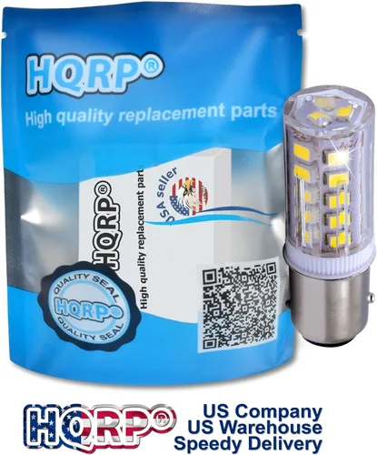 Vista 2 de HQRP BAY15d Bombilla LED de repuesto para bombilla Ancor Marine 529340 529341 521158 521162 521166 529344 base de índice de contacto doble, 33LED